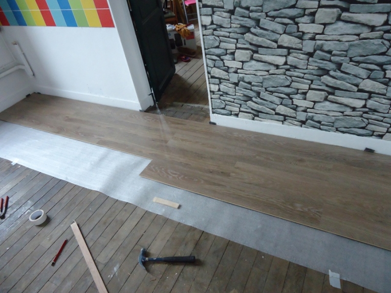 Renovations appartements - pose parquet flottant